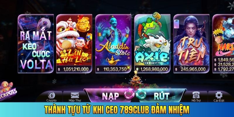 Thành tựu từ khi CEO 789Club đảm nhiệm